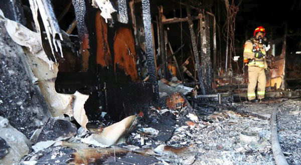Hospital fire
